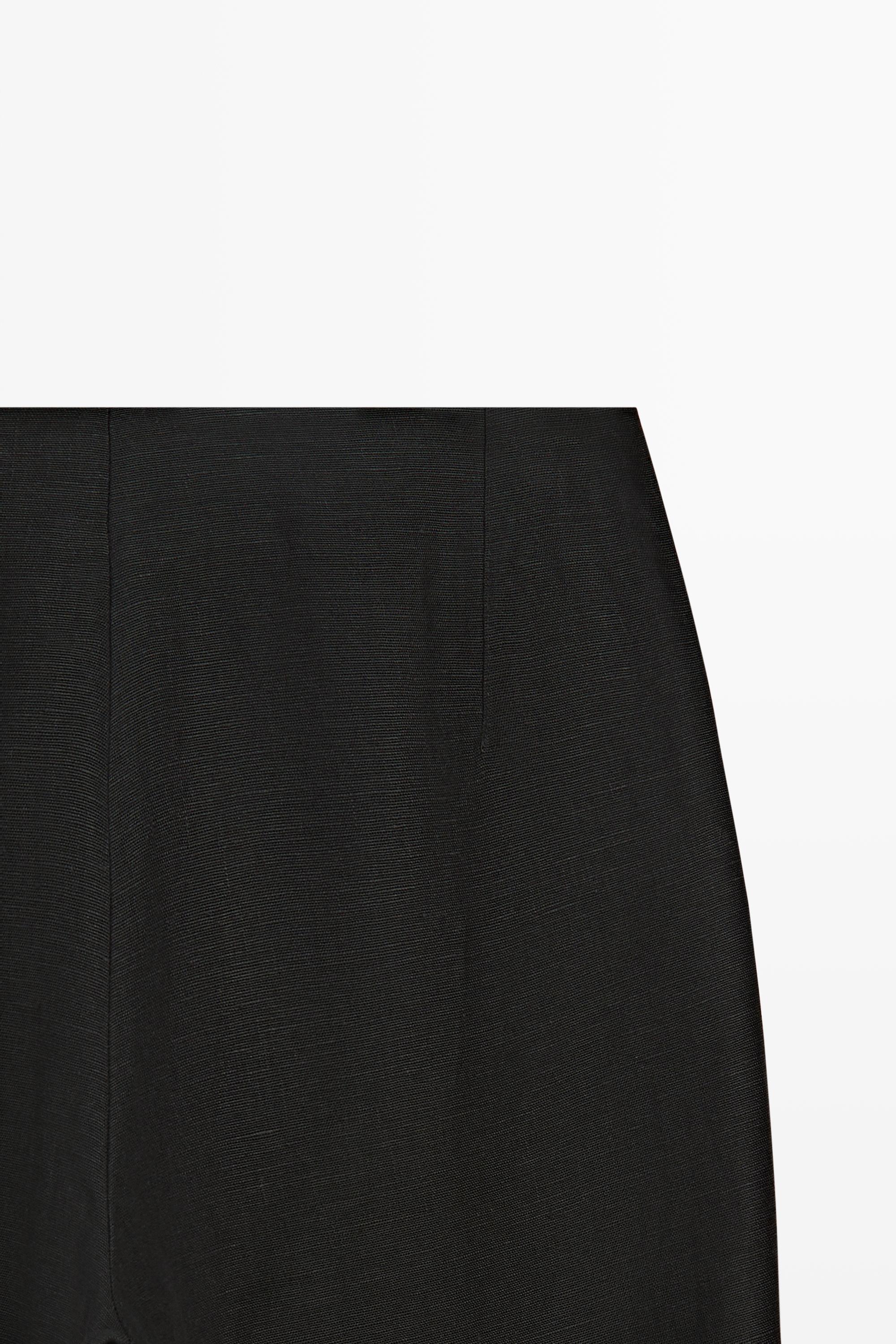 Flowing straight-leg linen trousers